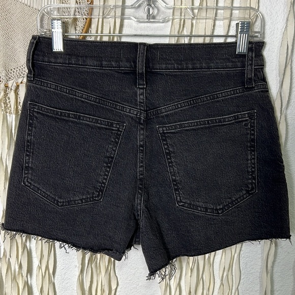 Madewell NWOT Relaxed Denim Shorts in Washed Black Size 26 - Picture 3 of 9